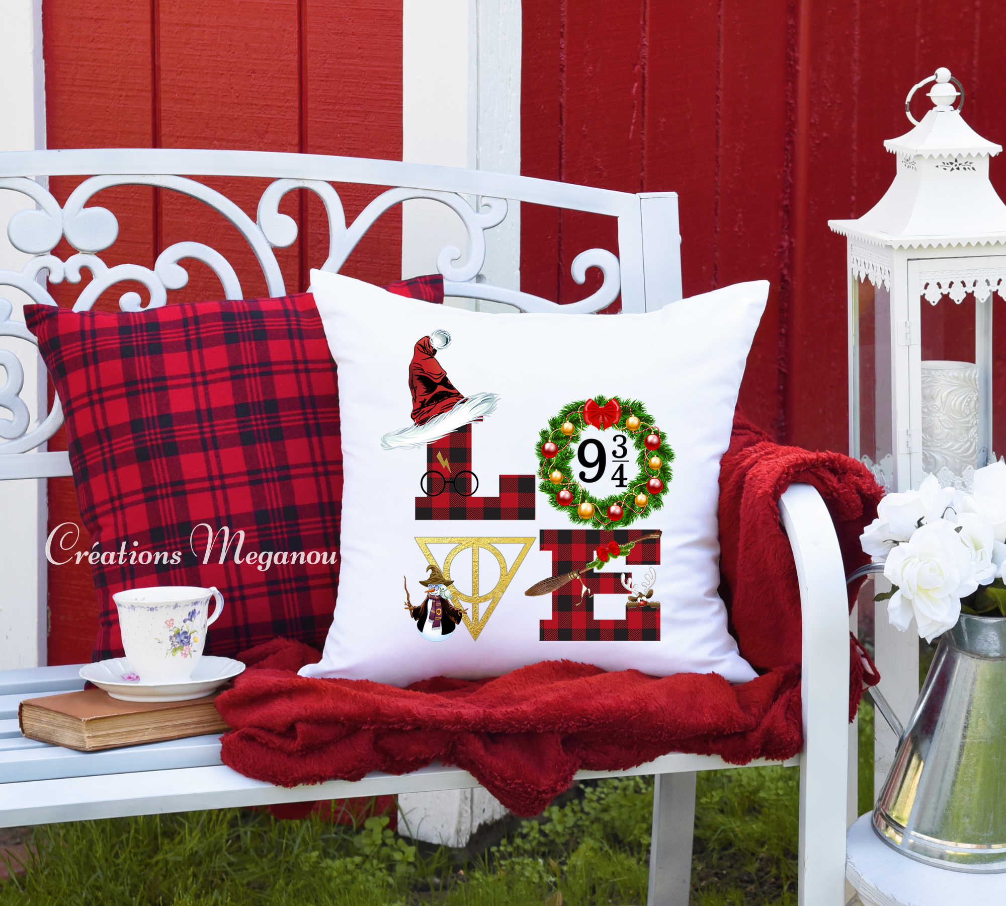 Housse de coussin - Love HP