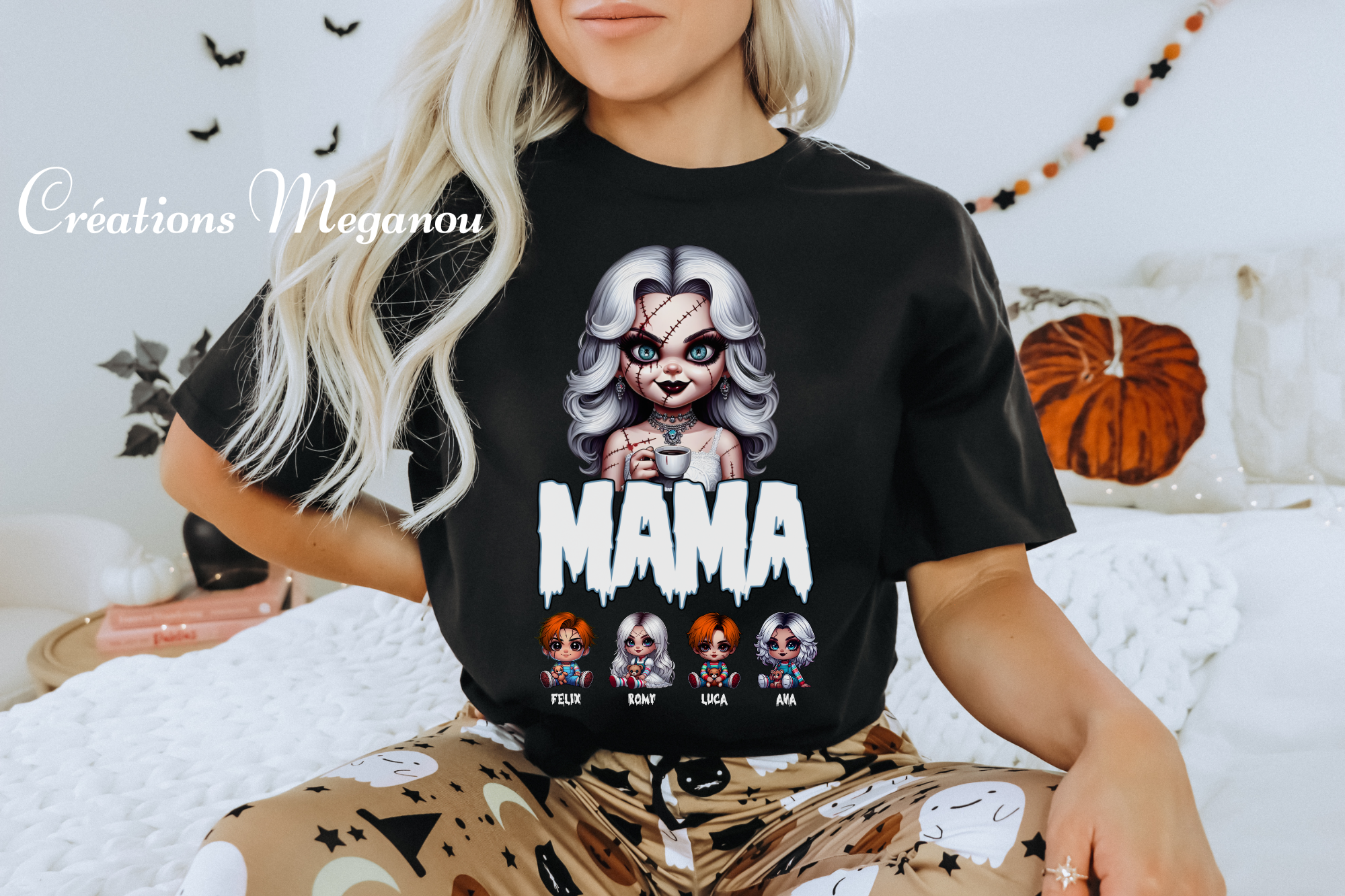 Mom of little Chucky - All front (t-shirt personnalisé)