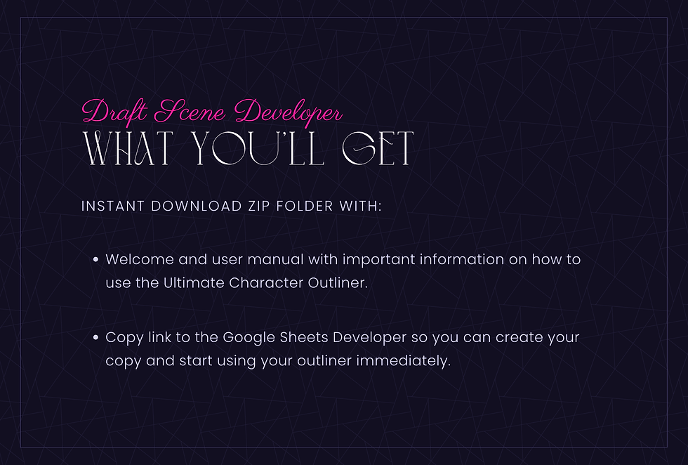 Thumbnail: DRAFT SCENE DEVELOPER (FOR GOOGLE SHEETS)