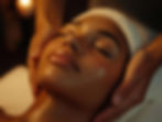 "Client receiving organic facial treatment at RENUU Spa Bellevue using Eminence Organics products"