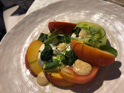 Burrata Tomato Peach Salad