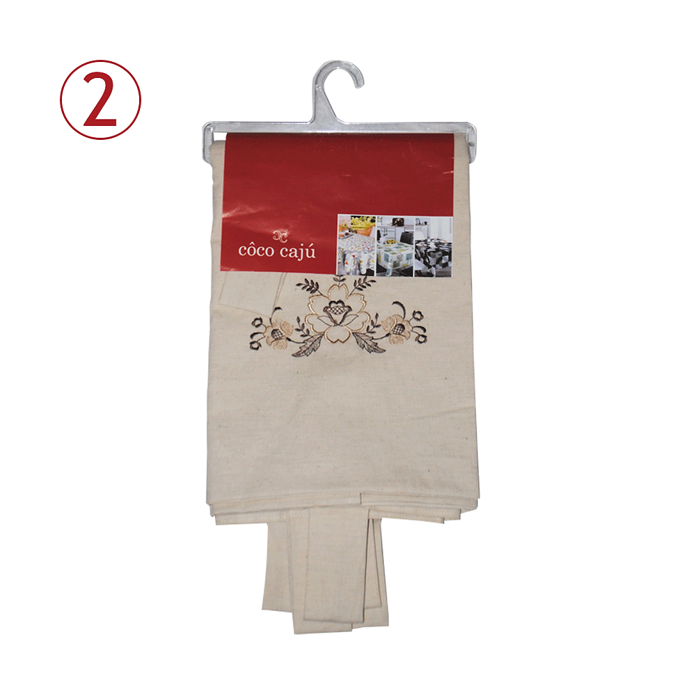 Miniatura: Cortina de cozinha com bordado