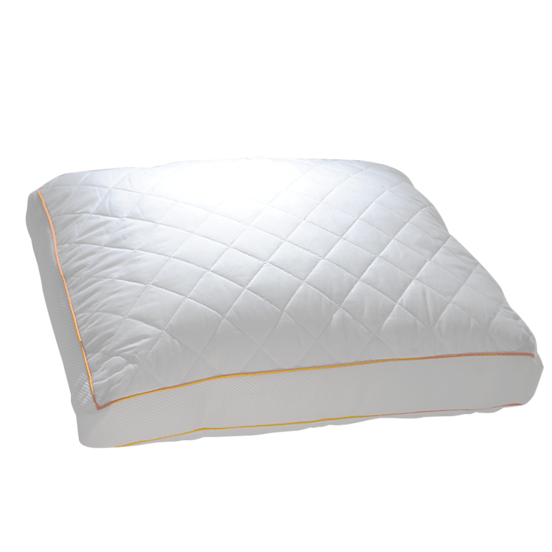 Almofada super soft 65x50cm rebordo laranja