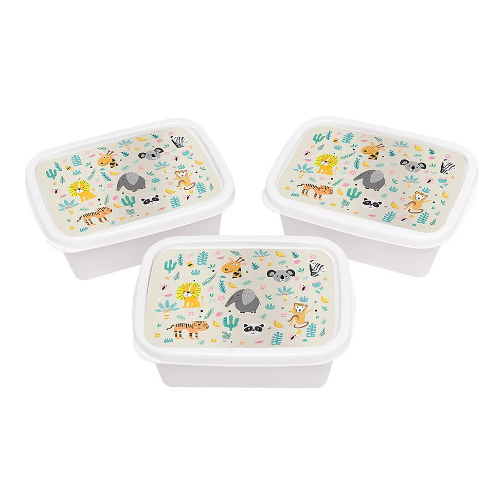 Miniatura: Conjunto 3 Caixas Plasticas Rectangular Criança 220Ml (4157)