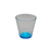 Thumbnail: Copo de vidro lágrima transparente base azul vivalto pack 6  1310ml