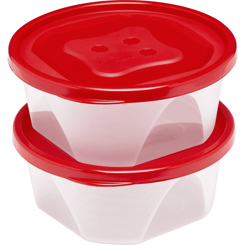 Miniatura: Conjunto 2 Caixas Plásticas 1220Ml (0661)