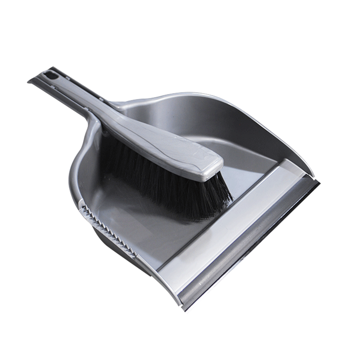 Miniatura: Conjunto de pá de lixo com espanador