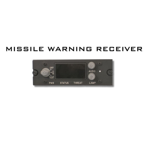 MISSILE WARNING RECEIVER - High-fidelity H-60 Black Hawk cockpit control panel for flight simulators designed by Simtek
