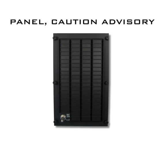 PANEL, CAUTION ADVISORY - High-fidelity H-60 Black Hawk cockpit control panel for flight simulators designed by Simtek