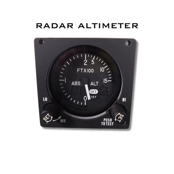 RADAR ALTIMETER - High-fidelity H-60 Black Hawk cockpit control panel for flight simulators designed by Simtek