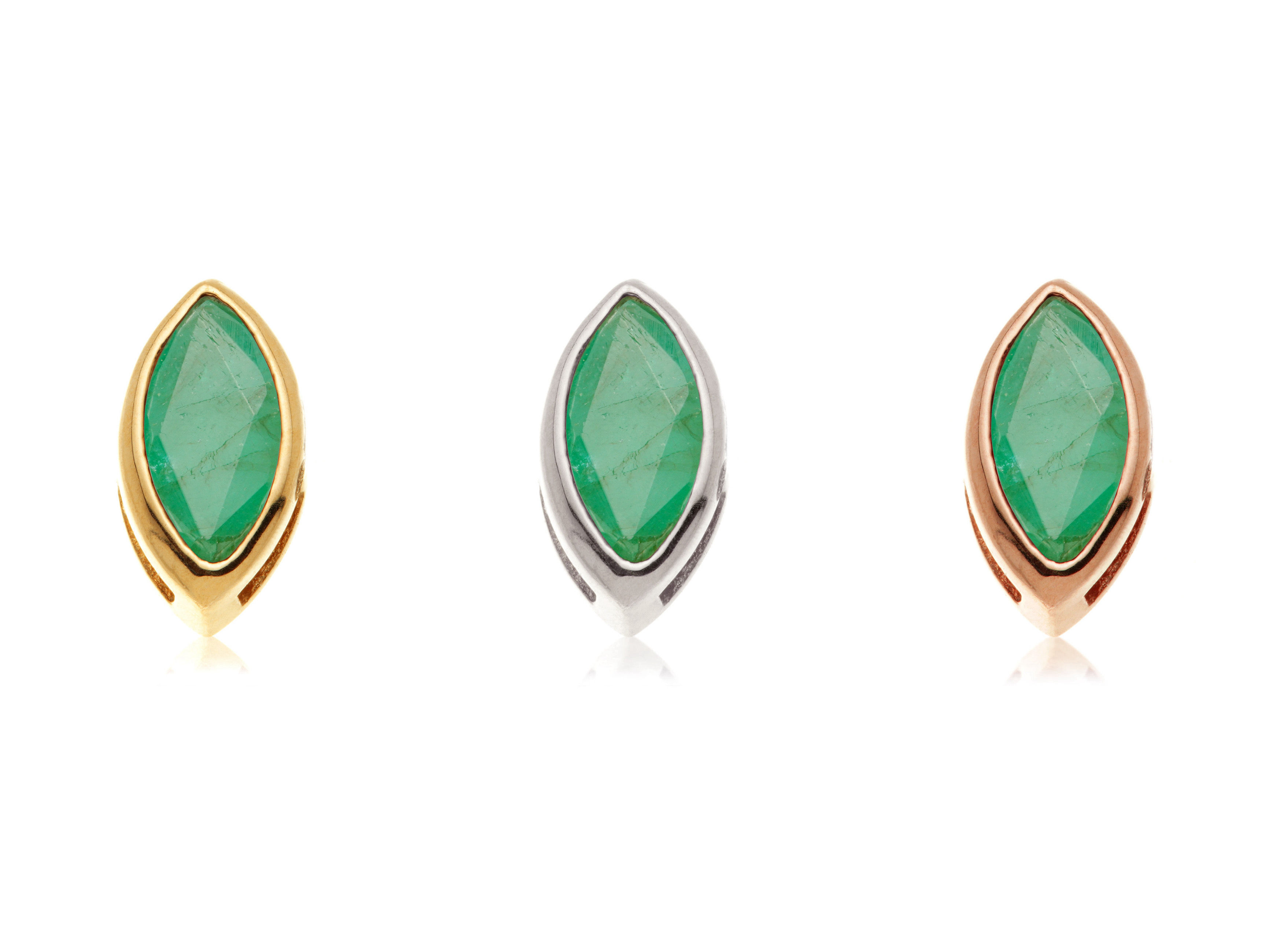 14kt Emerald Marquise