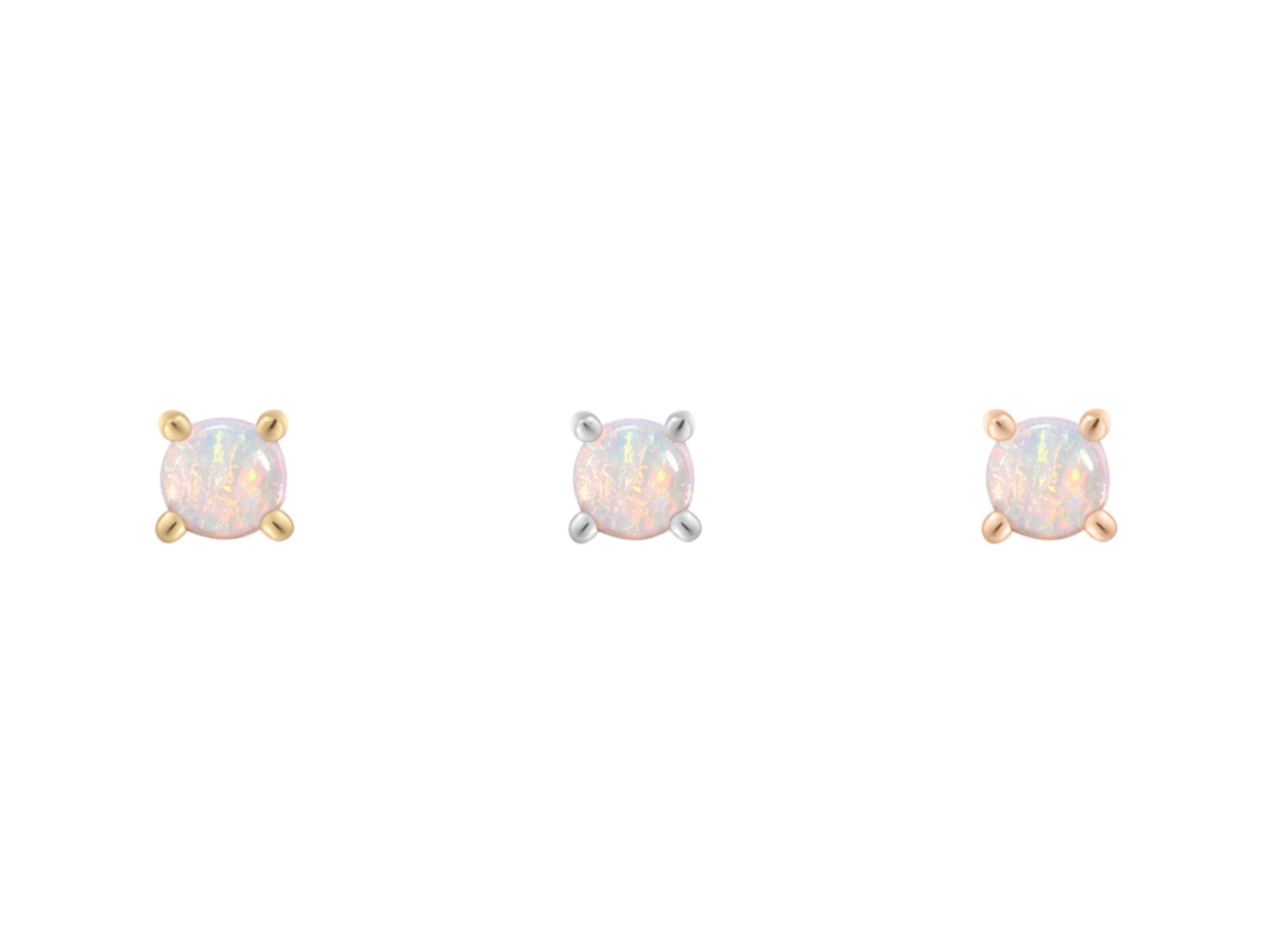 14kt Prong Set Opal
