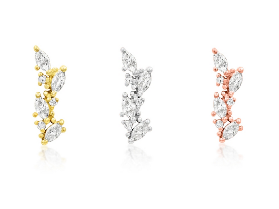 14kt Andreia - Cyrkonie sześcienne