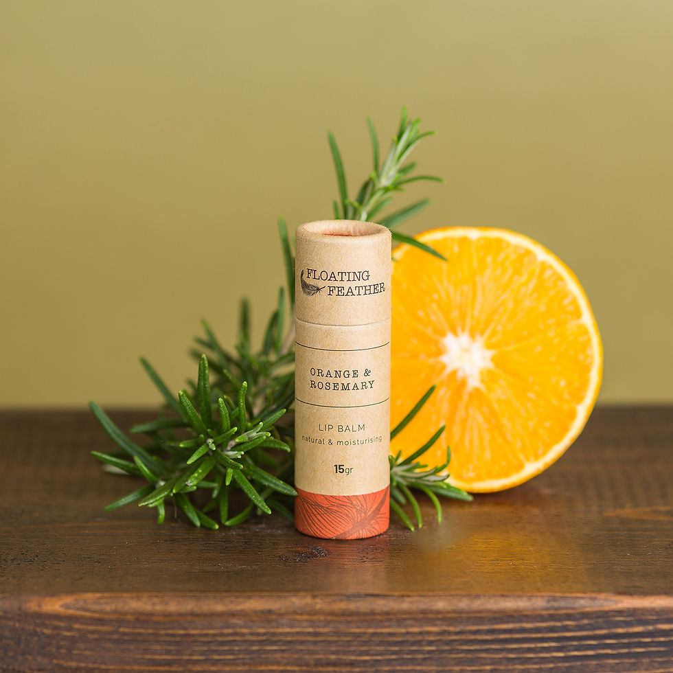 Orange and Rosemary Vegan Lip-balm