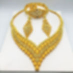 Miniatura: 24K Gold-Plated Jewelry Set: Necklace, Bracelet, Ring, Earrings