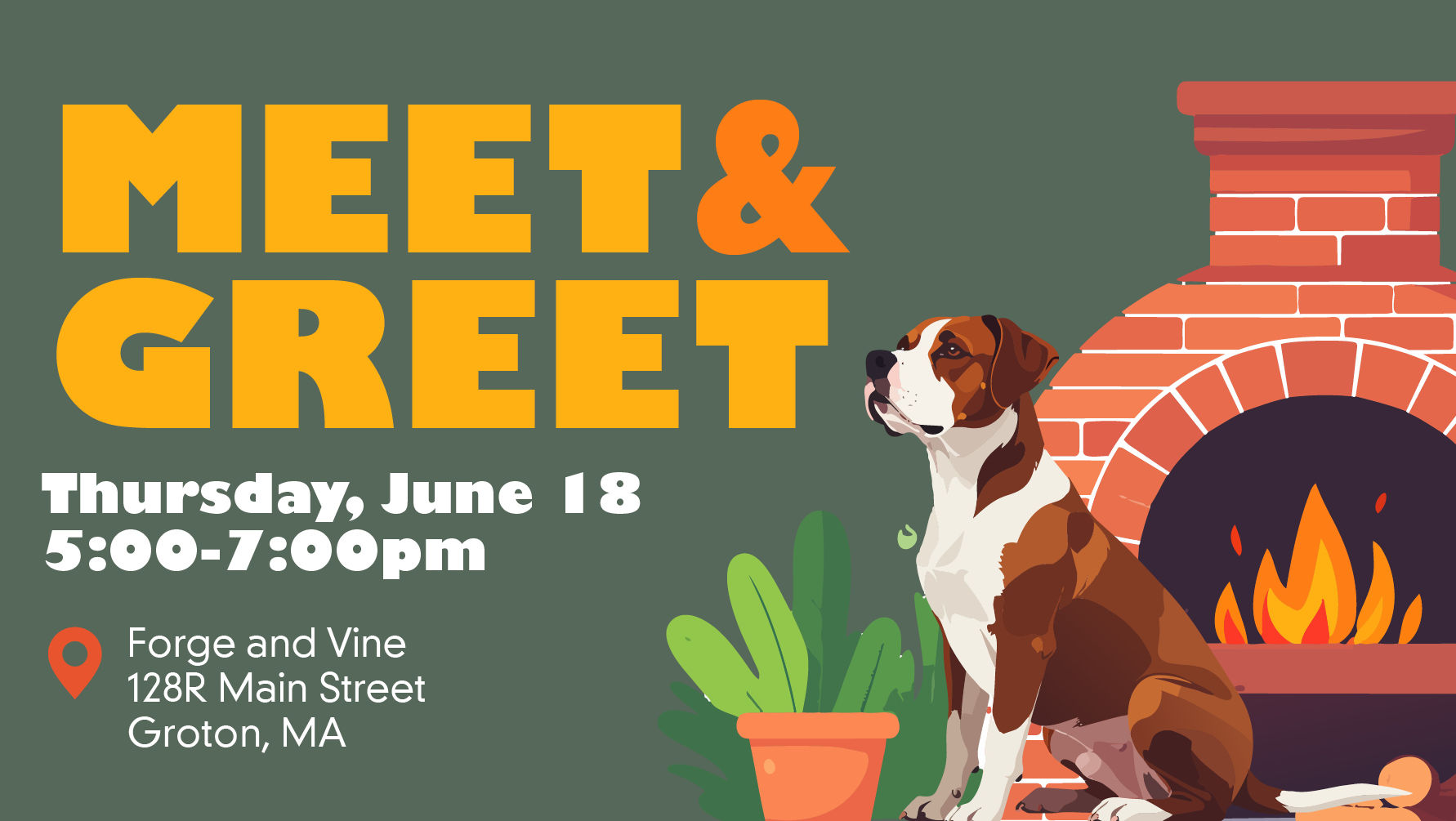 Forge & Vine “Yappy Hour” Meet and Greet