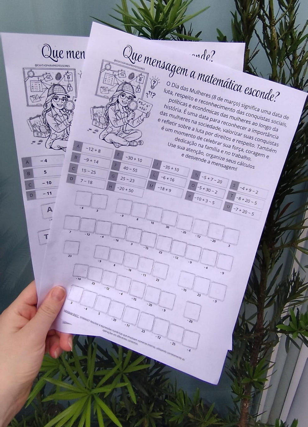 Miniatura: Mensagem secreta- dia das mulheres