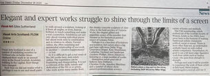 A mention in The Times - Visual Arts Scotland | FLOW