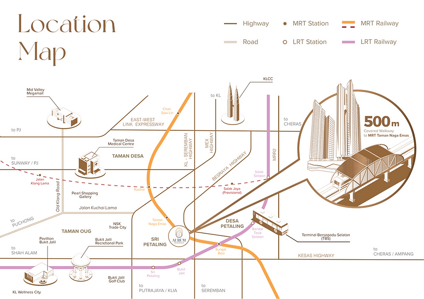 aurum residence sri petaling location