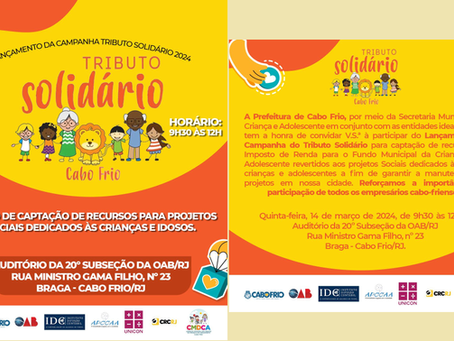 Lançamento da Campanha Tributário 2024