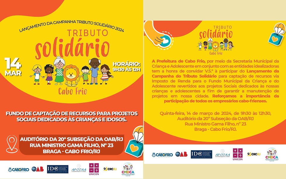 Lançamento da Campanha Tributário 2024