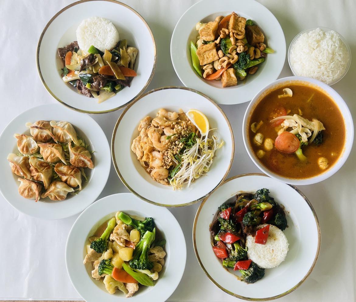 Arranged Food and Objects