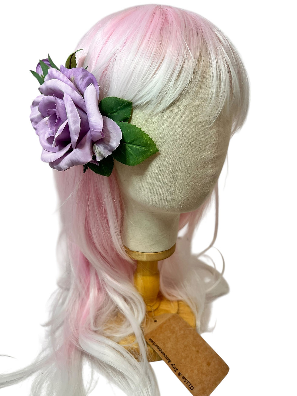 Thumbnail: Pretty Lilac rose hair clip