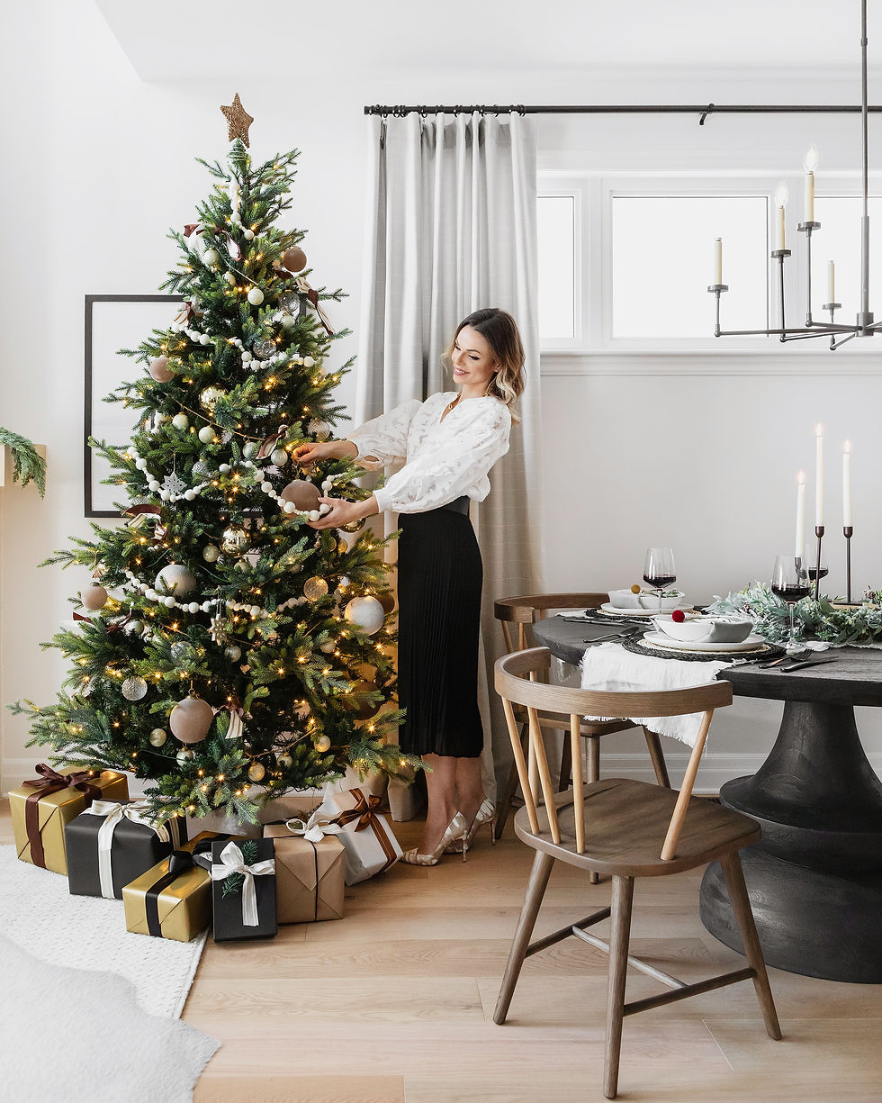 warm modern christmas, holiday trends