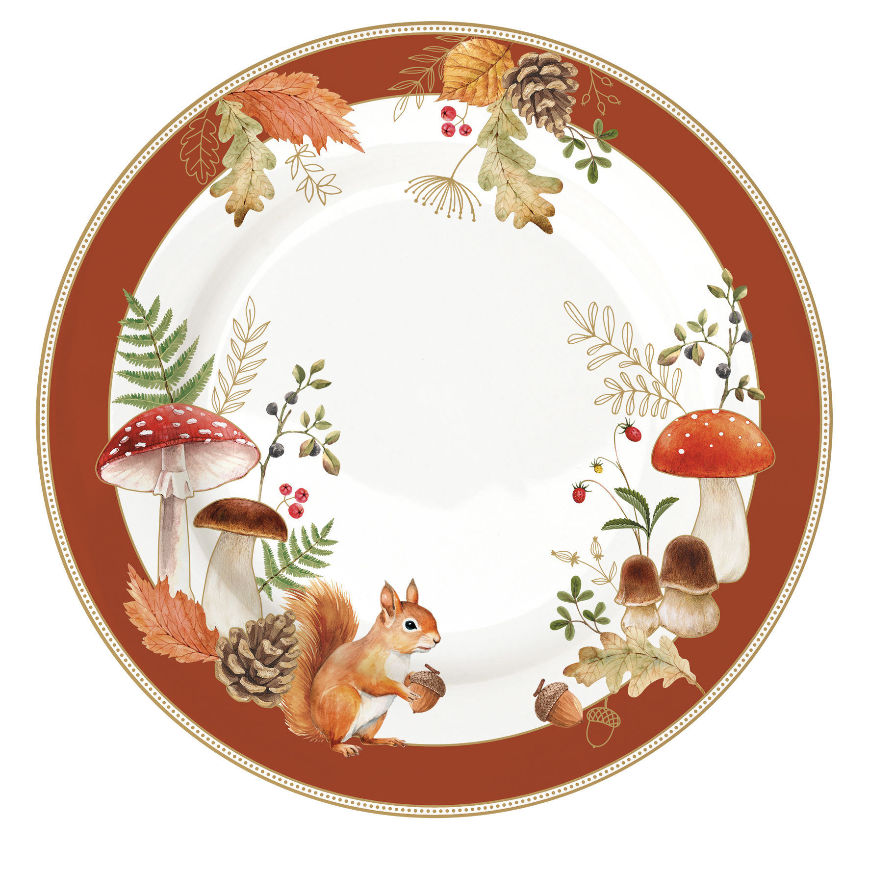 Autmn Breeze Porselen Pasta Tabağı