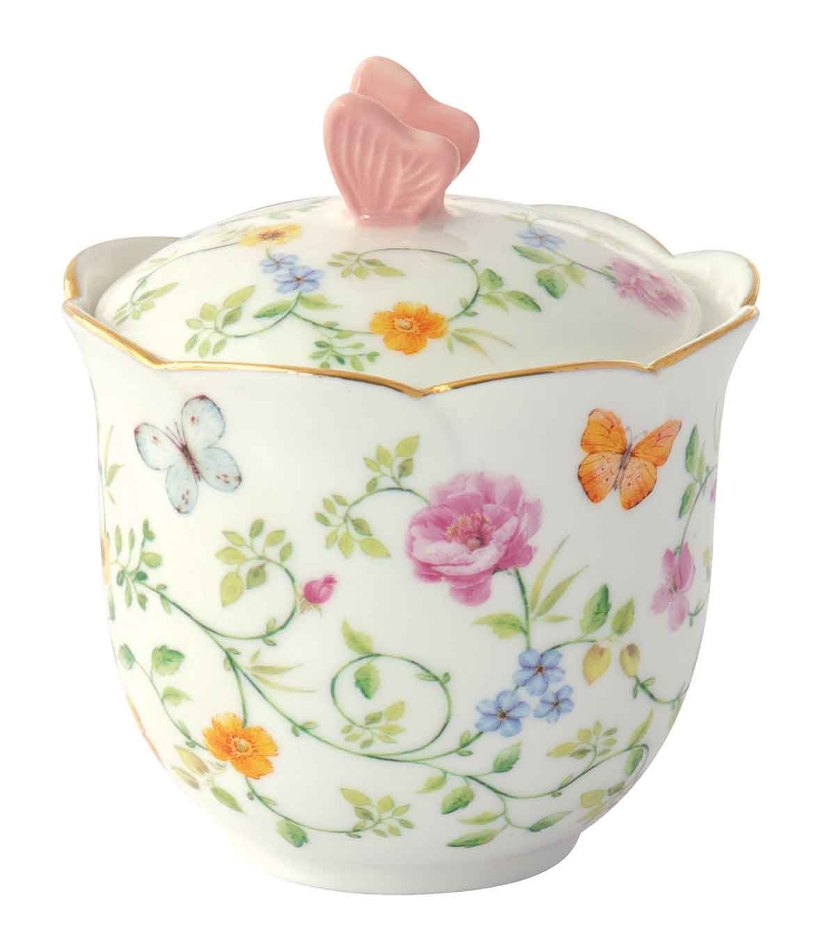 Dancing Butterflies Porselen Şekerlik