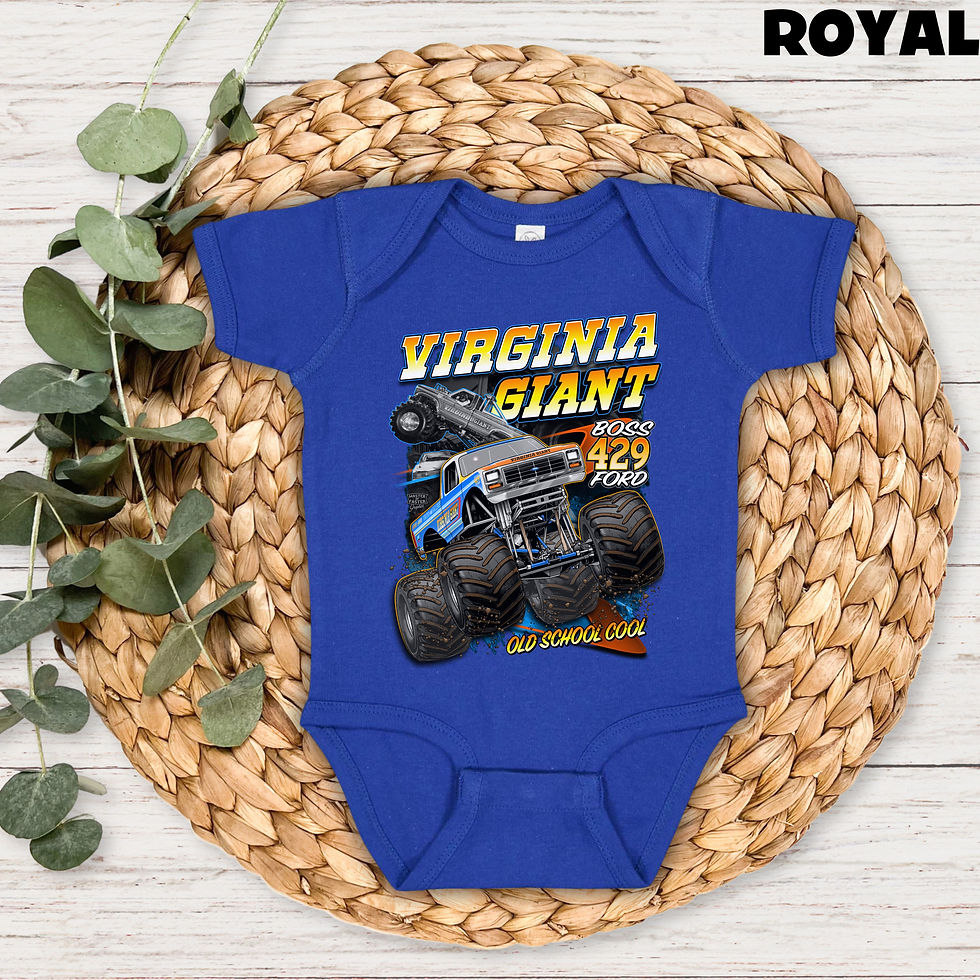 Thumbnail: Virginia Giant Monster Truck Baby Onesie