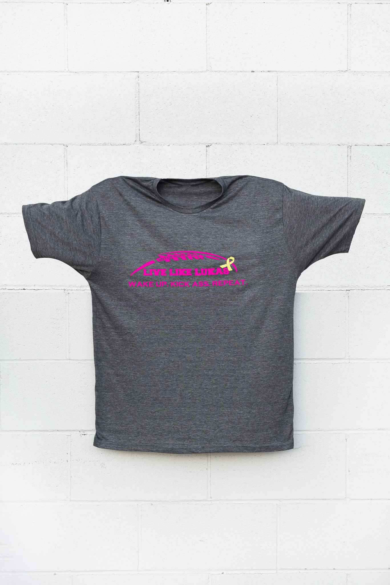 Pink Wake Up Kick Ass Repeat T-Shirt