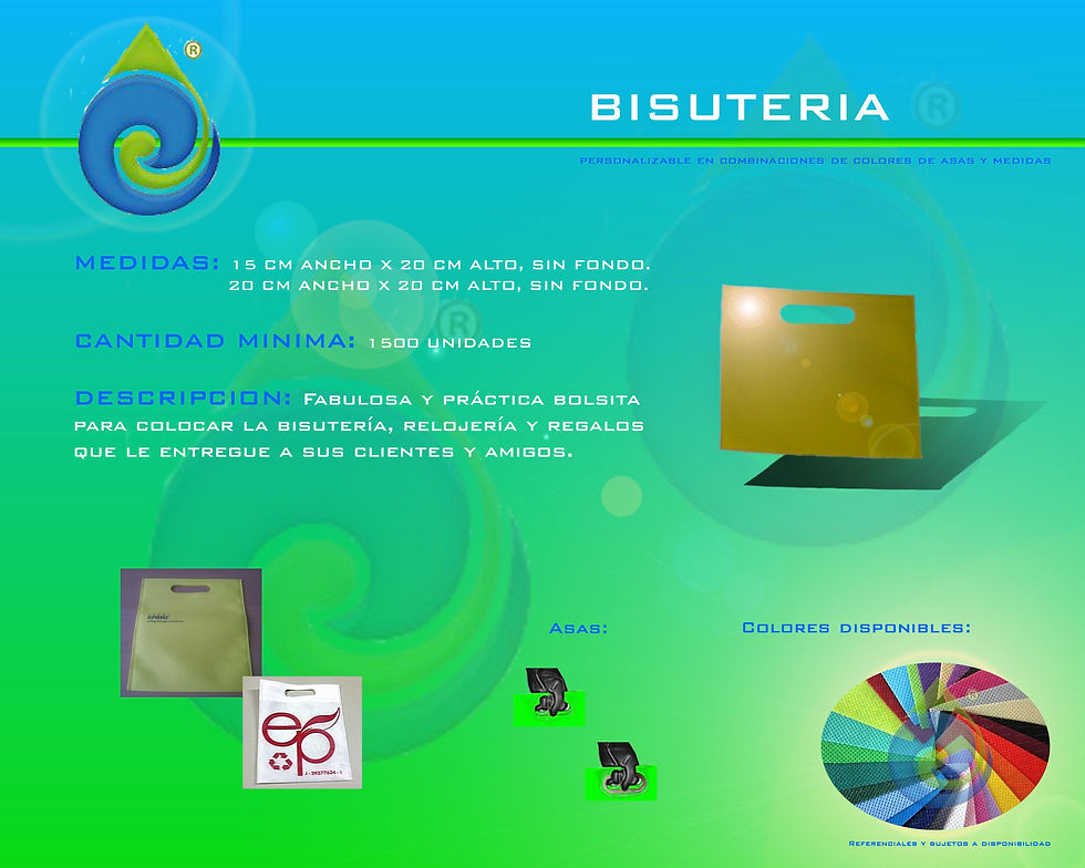 Bolsa Ecológica modelo Bisuteria