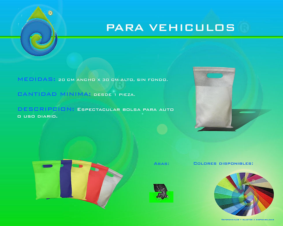 Bolsa Ecológica para Vehiculos