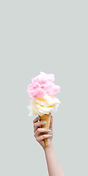 Cotton Candy Cone
