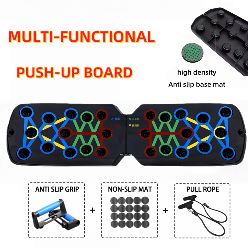 Thumbnail: Multifunctional Push-Up Board - Fitness and Muscle Training Equipment, Home Exer