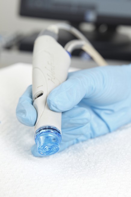 DermaPen microneedling device close-up
