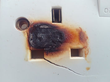 Socket damage found during a Nottingham EICR