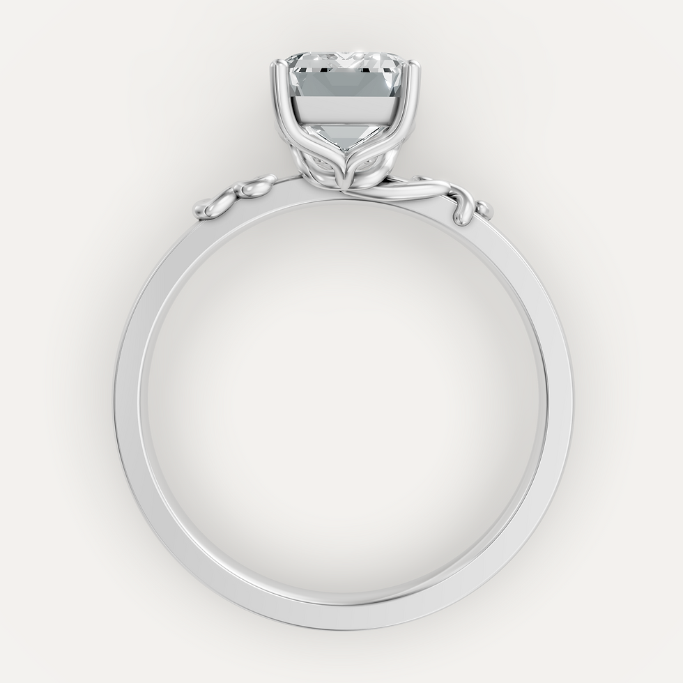 Thumbnail: Eternal Emerald Solitaire Ring