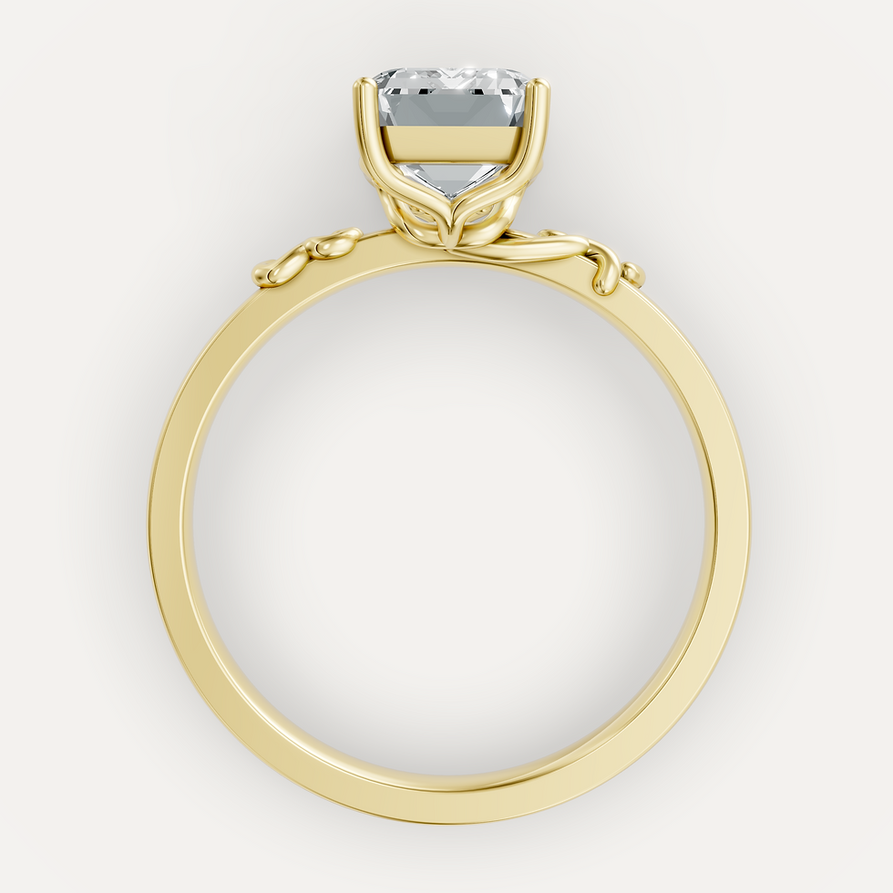 Thumbnail: Eternal Emerald Solitaire Ring