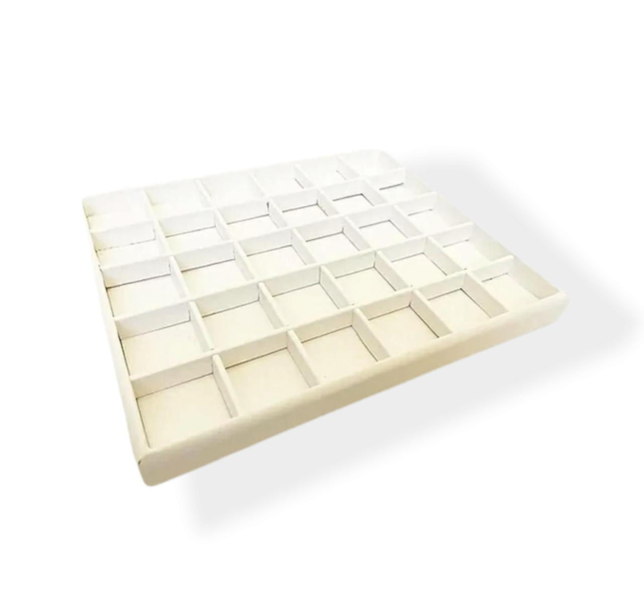 Bandeja de Napa 30 Divisões Grande Branca