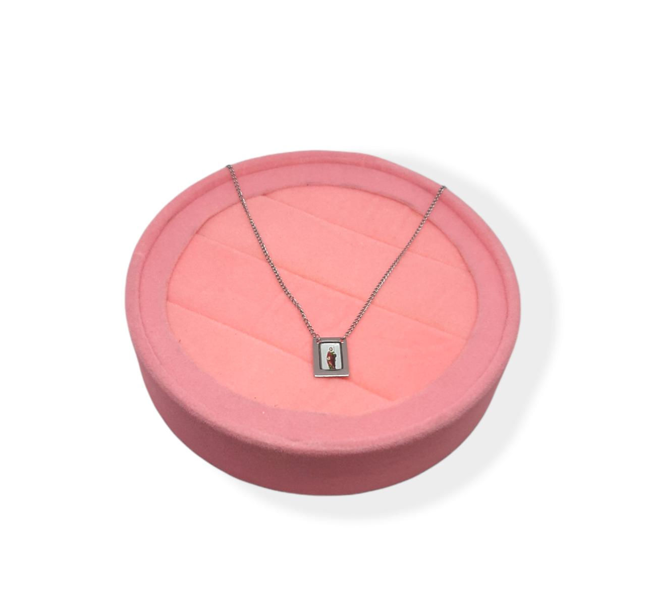 BANDEJA EXPOSITORA DE VELUDO REDONDA COLORIDA  15X15