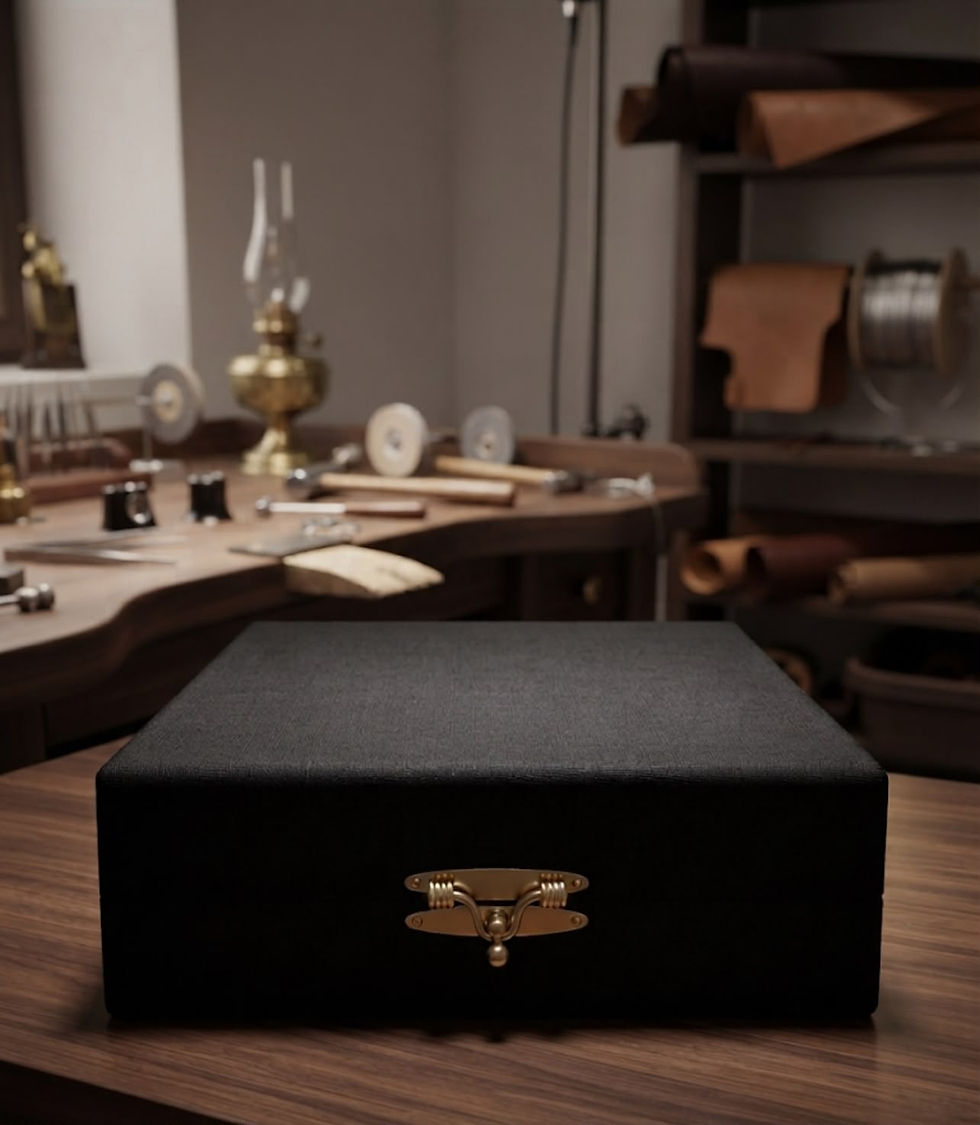 Miniatura: Estojo Colar Omega Grd Preto