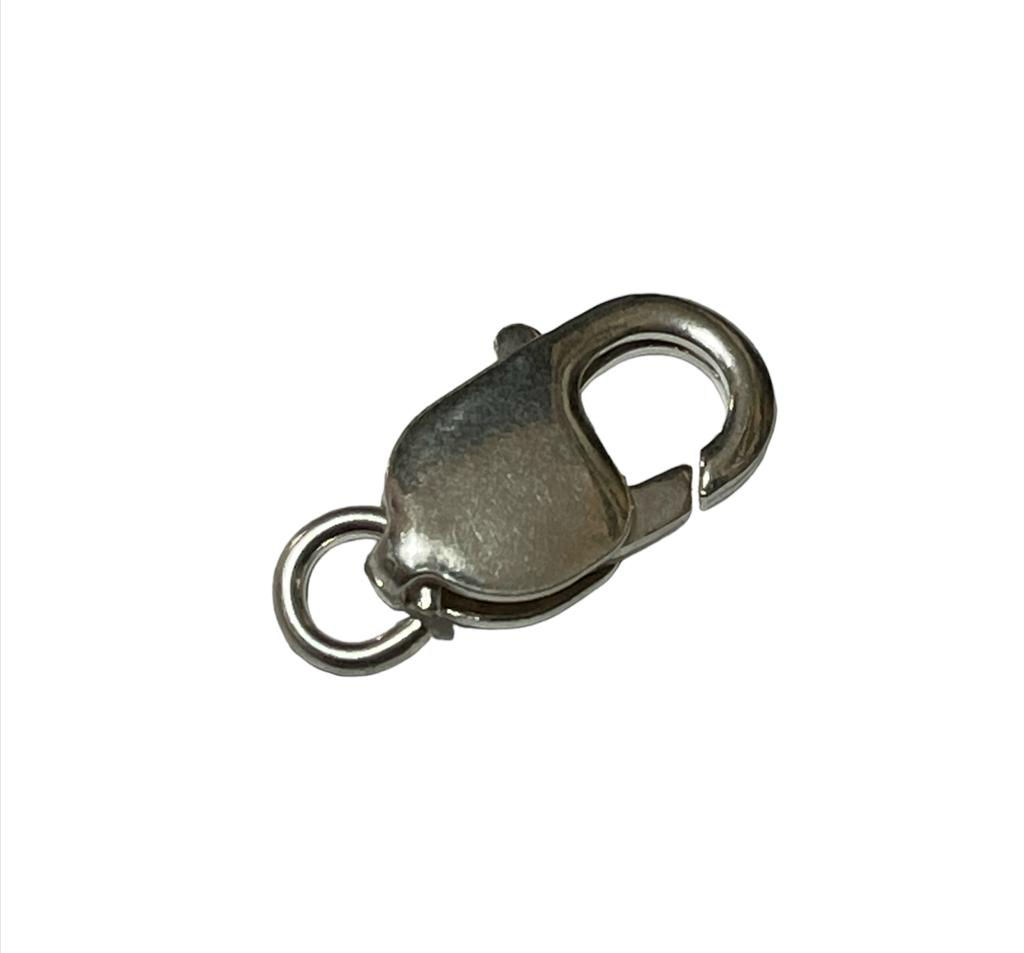 Fecho De Prata 925 Mosquetão Tamanho Pequeno 18mm C/argola