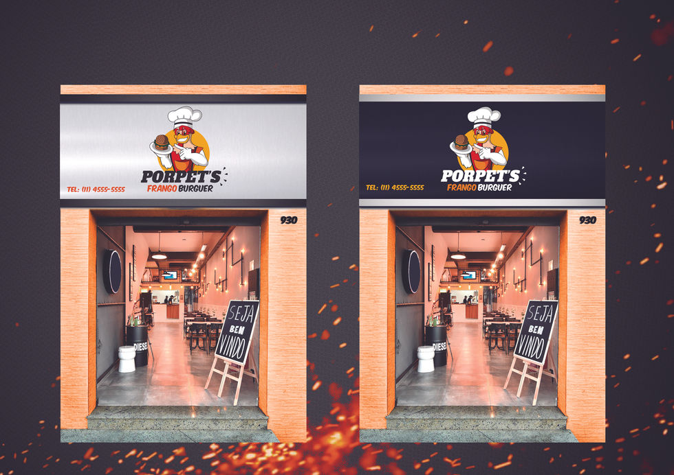 Logotipo hamburgueria - Porpert's Frango Burguer