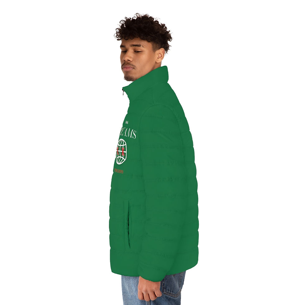 Thumbnail: Dream World Men's Puffer Jacket (AOP)