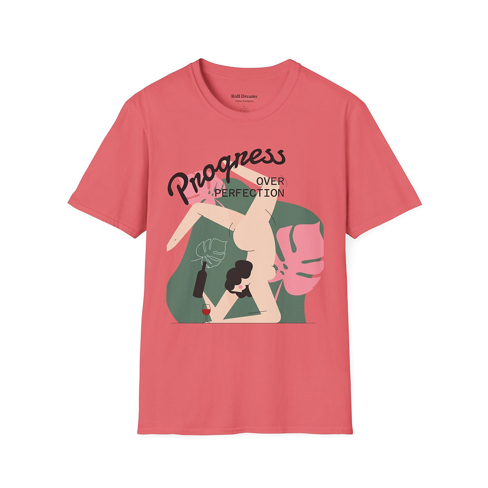 Thumbnail: Progress Over Perfection Motivational T-Shirt