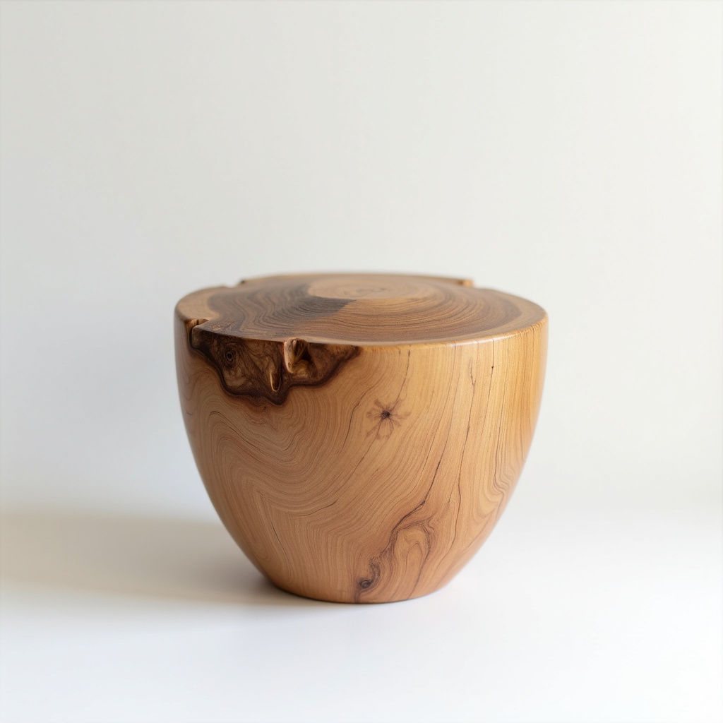 Live Edge Wooden Urn