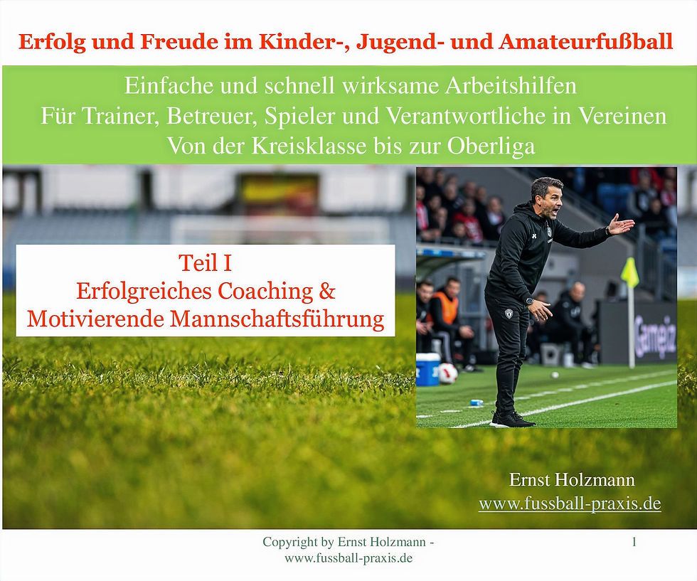 Ratgeber zu erfolgreichem Coaching für Trainer im Kinder-, Jugend- und Amateurbereich