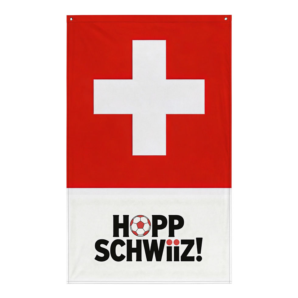 Die Flagge HOPP SCHWIIZ bringt Verbundenheit mit der NATI in einzigartiger Art und Weise zum Ausdruck